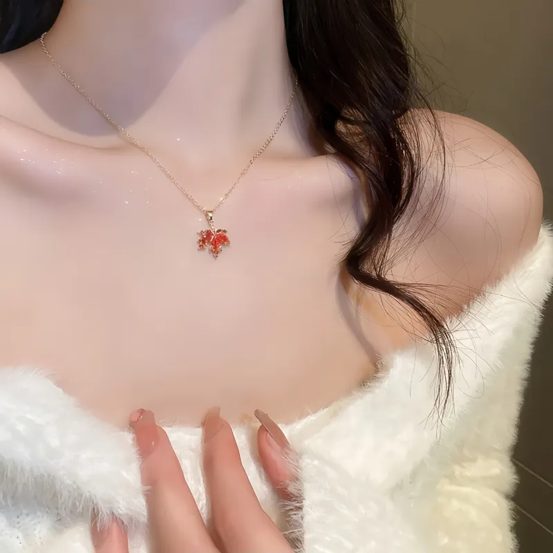 Asia Star Alloy Necklaces Women's-2