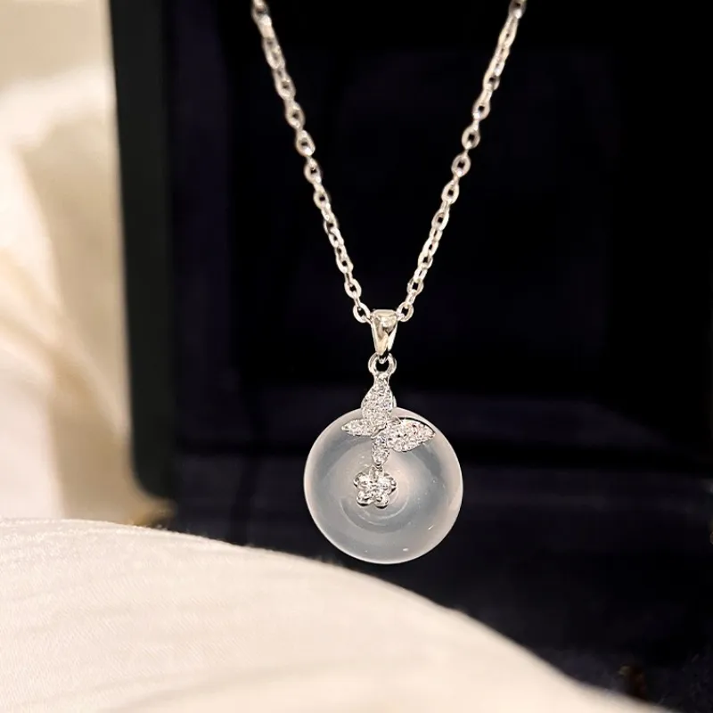 Asia Star Chalcedony Necklaces Women's-2