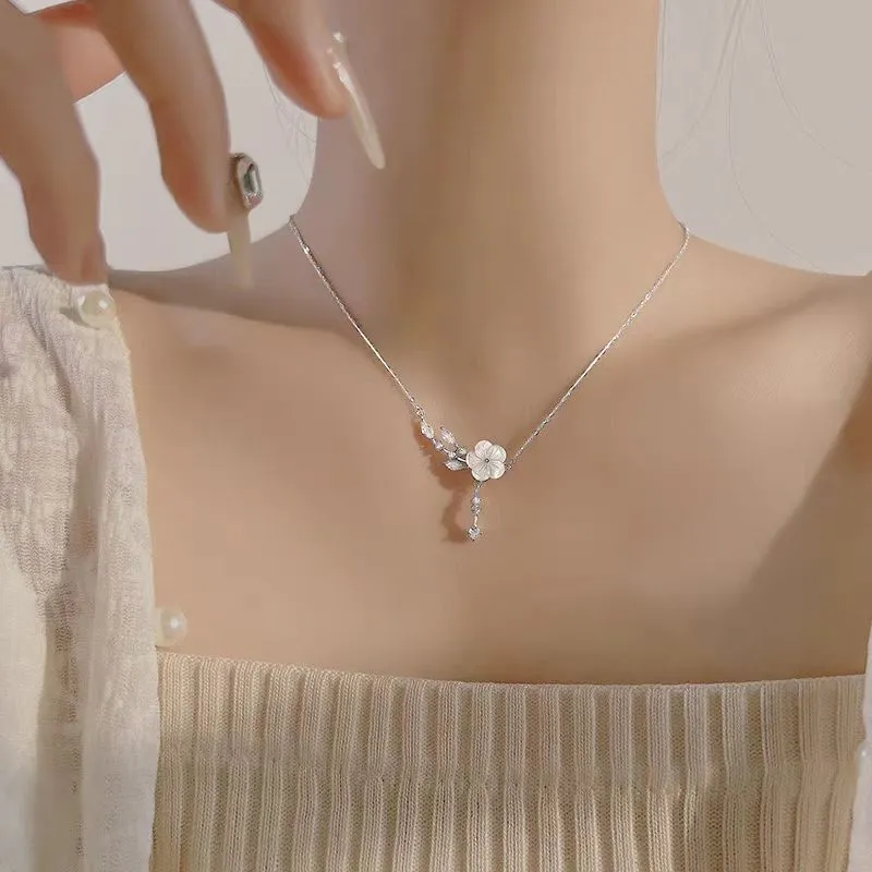 Asia Star Sterling Silver/Acrylic Necklaces Women's-4
