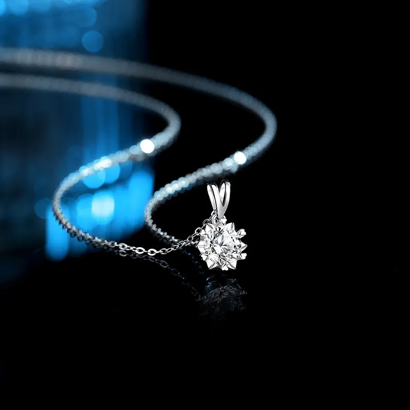 Asia Star Sterling Silver Necklaces Women's-3