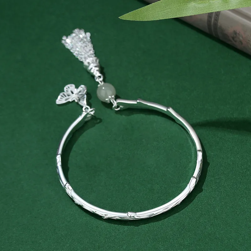 Asia Star 999 Fine Silver Sterling Silver Bracelets Women's-2