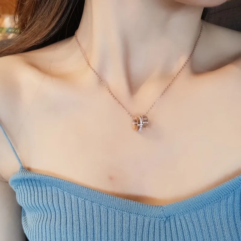 Asia Star Titanium Steel Necklaces Women's-4