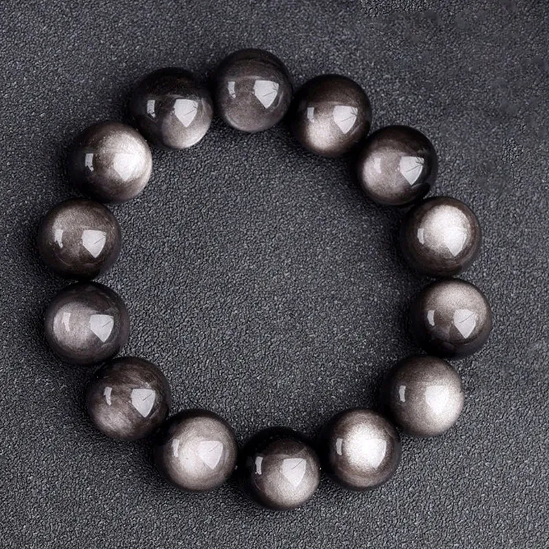 Asia Star Obsidian Jade Bracelets Men's-2