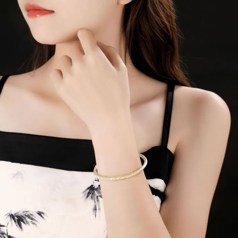 Asia Star 999 Fine Silver Sterling Silver Bracelets Women's-3