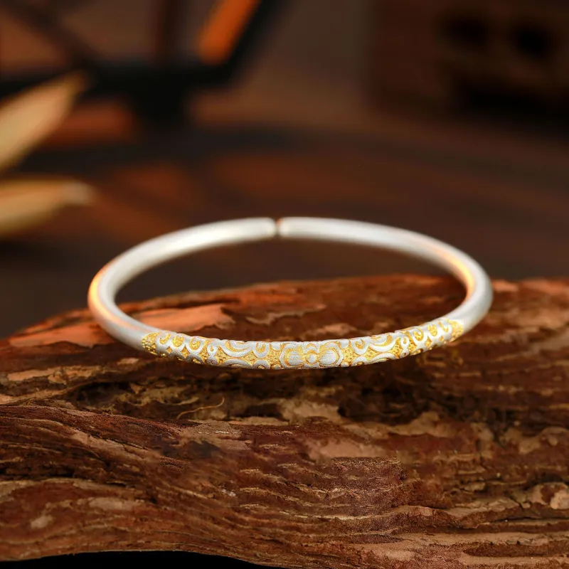 Asia Star 999 Fine Silver Sterling Silver Bracelets Women's-2