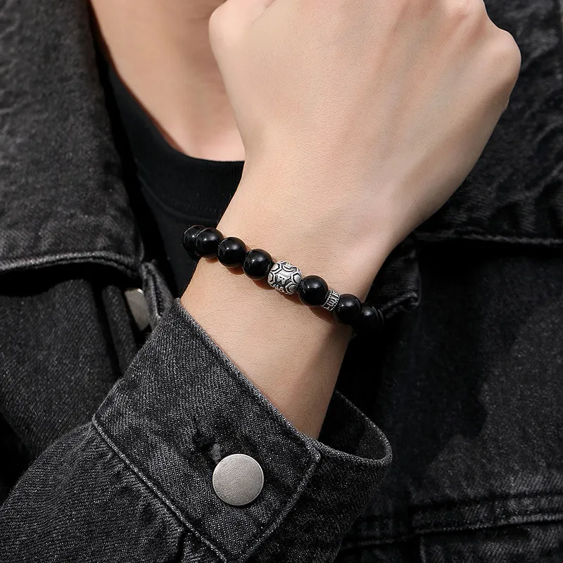 Asia Star Obsidian Bracelets Men's-3