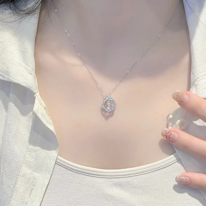 Asia Star S925 Silver Necklaces Women's-3