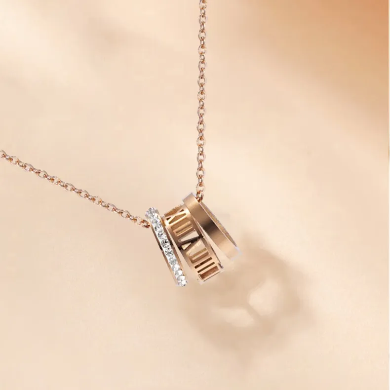 Asia Star Titanium Steel Necklaces Women's-2