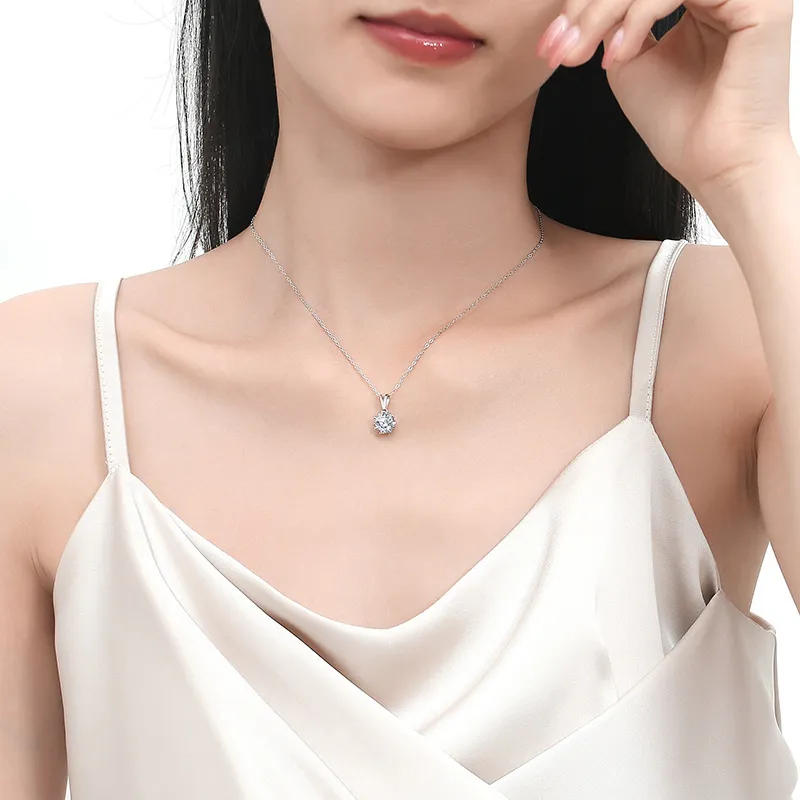 Asia Star Sterling Silver Necklaces Women's-4