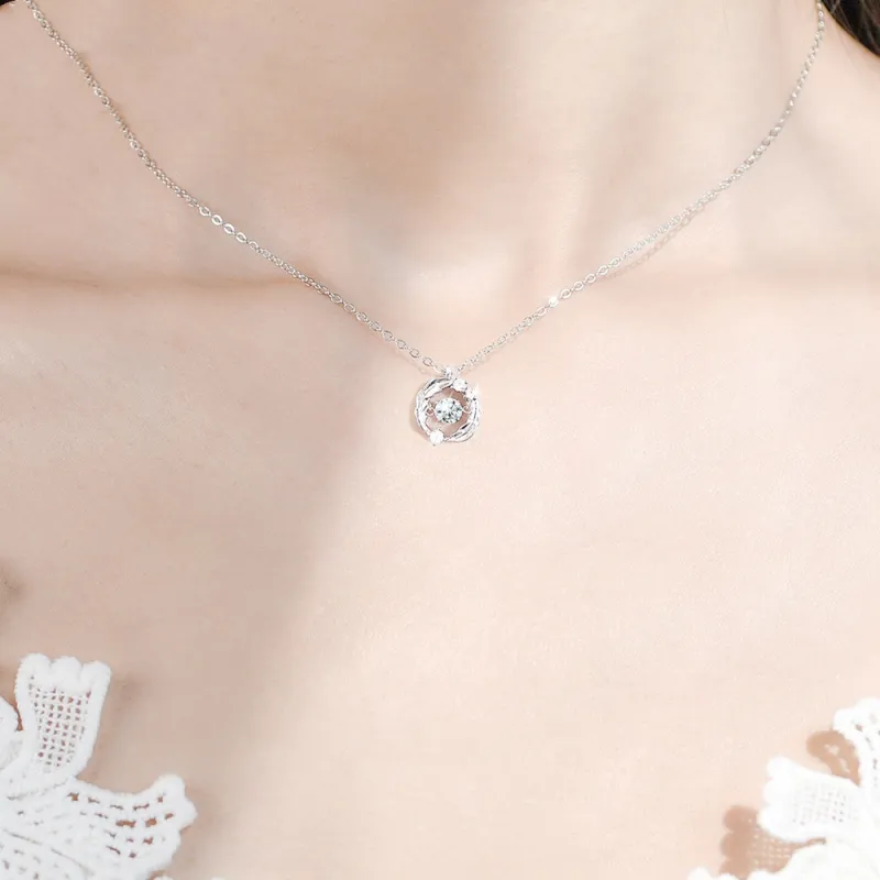 Asia Star S925 Silver Necklaces Women's-6