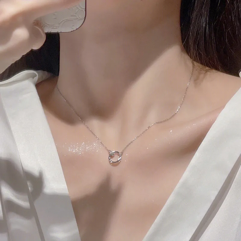 Asia Star Sterling Silver Necklaces Women's-4