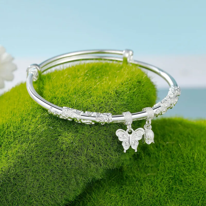 Asia Star S999 Fine Silver Bangles Women's-1