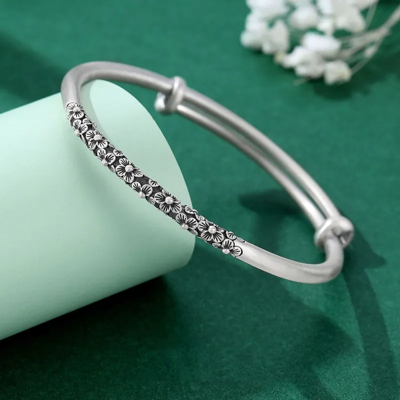 Asia Star S999 Fine Silver Sterling Silver Bracelets Women's-1