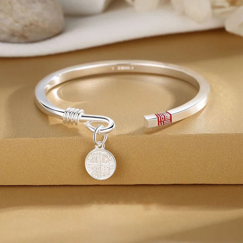Asia Star Sterling Silver Bangles Women's-1