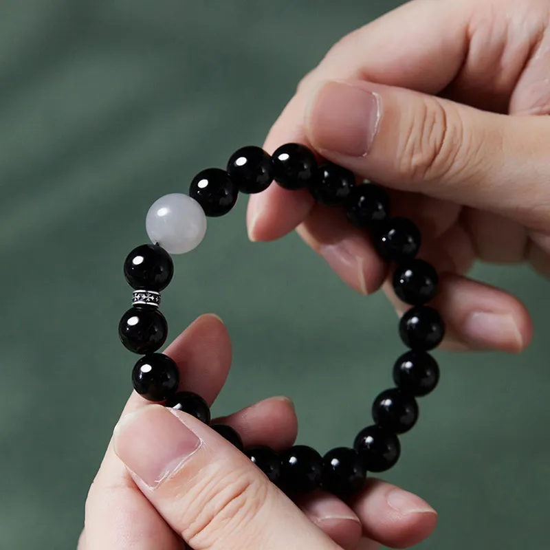 Asia Star Obsidian Bracelets Men's-2