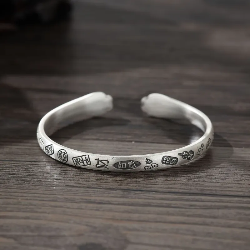 Asia Star 999 Fine Silver Bangles Women's-2