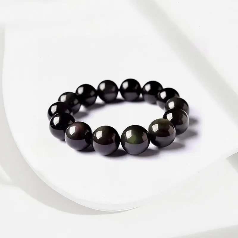 Asia Star Obsidian Bracelets Men's-2