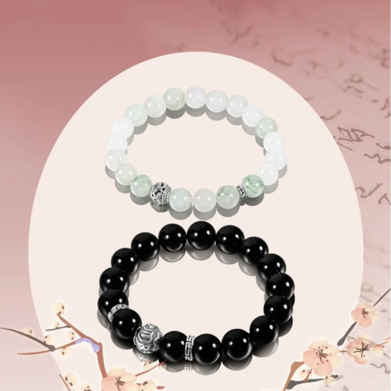 Asia Star Processing Obsidian Bracelets Unisex-5