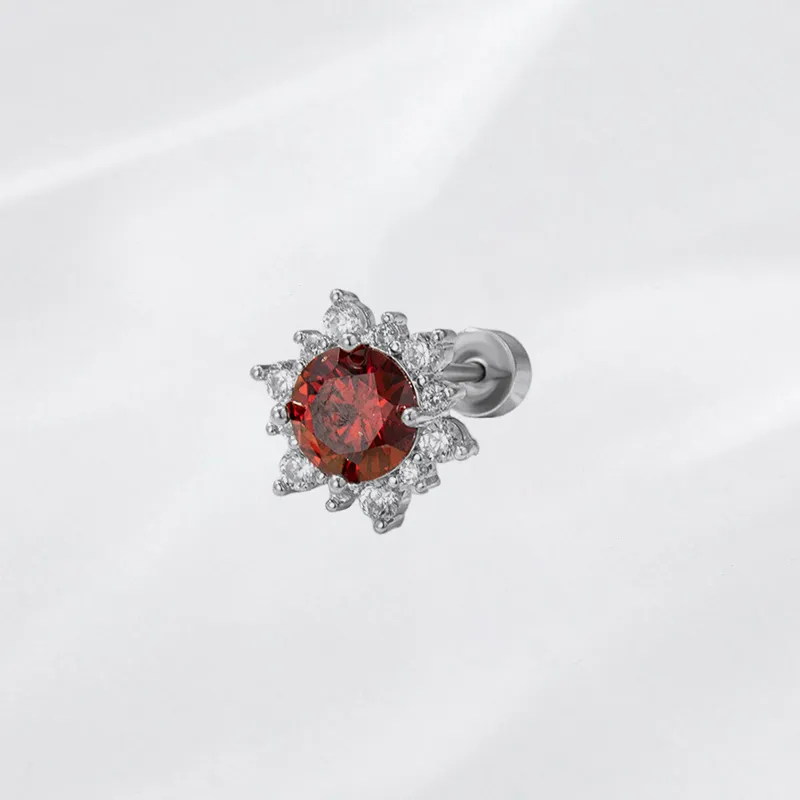 Asia Star Alloy Stud Earrings Women's-1