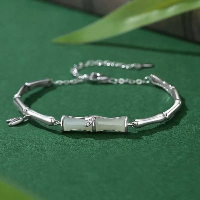 Asia Star Hetian Jade Bracelets Pale Greenish White Jade Women's-1