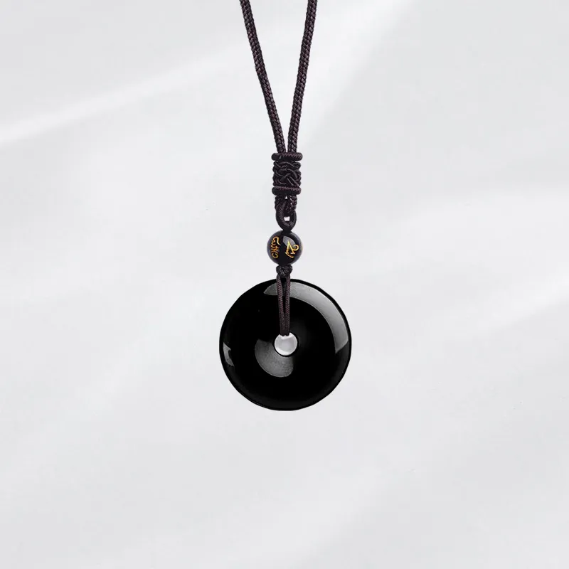 Asia Star Obsidian Necklaces Unisex-1