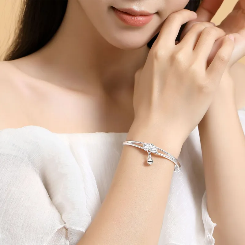 Asia Star 999 Fine Silver Bangles Women's-3