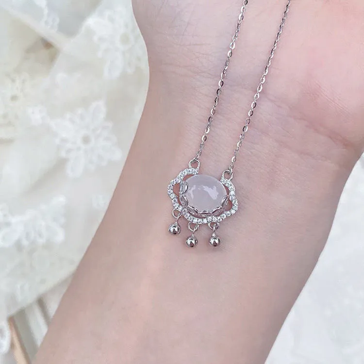 Asia Star Chalcedony Necklaces Women's-4