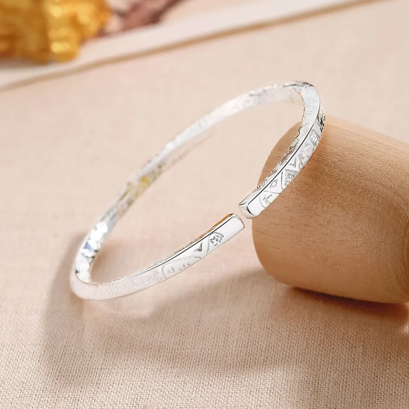 Asia Star S999 Fine Silver Bangles Women's-1