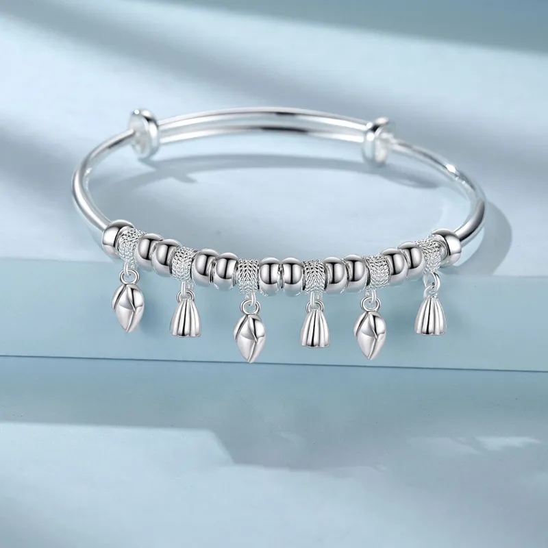 Asia Star 999 Fine Silver Sterling Silver Bracelets Women's-1