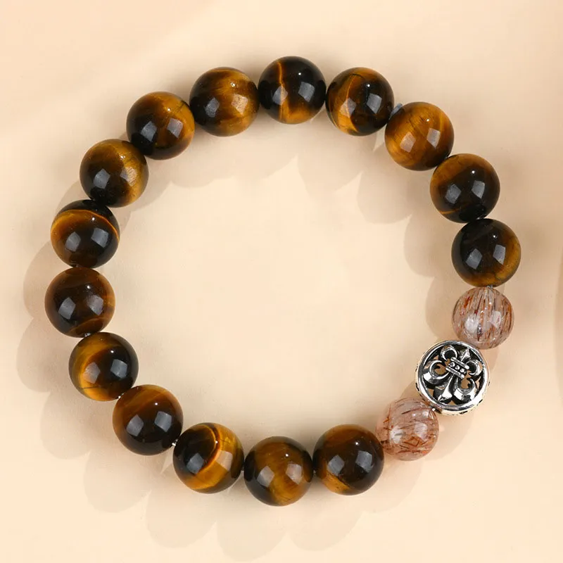 Asia Star Tiger's Eye Stone Bracelets Unisex-2