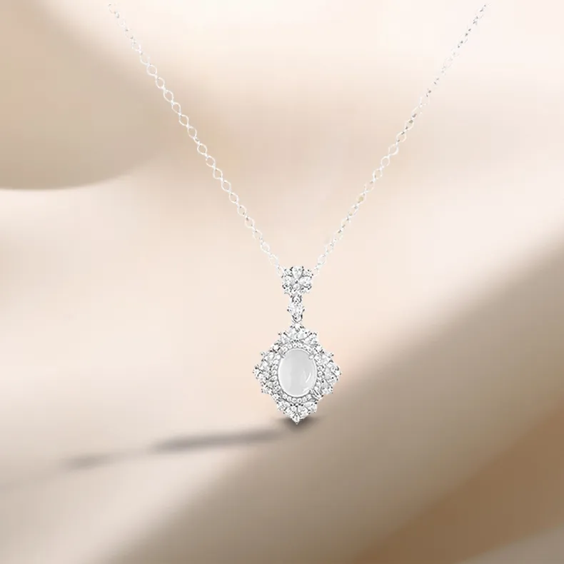 Asia Star Glass Cat Eye Necklaces Women's-2