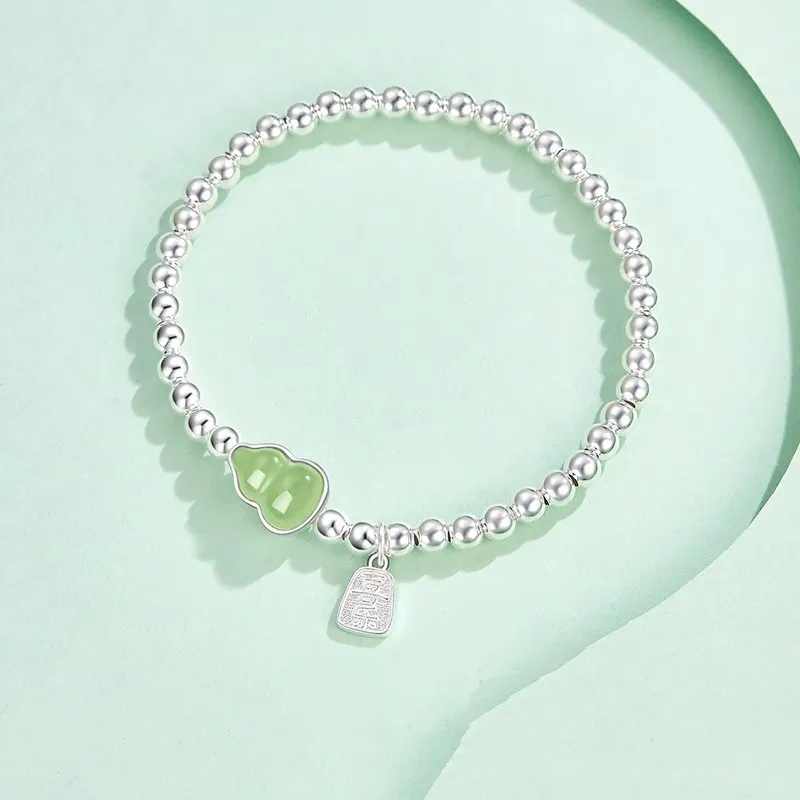 Asia Star Hetian Jade Bracelets Pale Greenish White Jade Women's-2