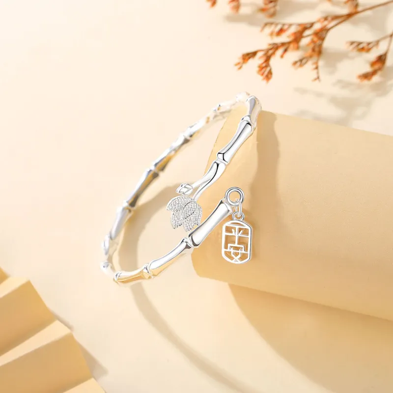 Asia Star S999 Fine Silver Bangles Women's-2