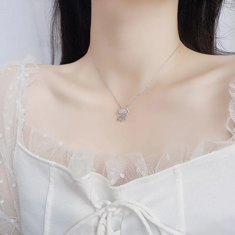 Asia Star Chalcedony Necklaces Women's-3