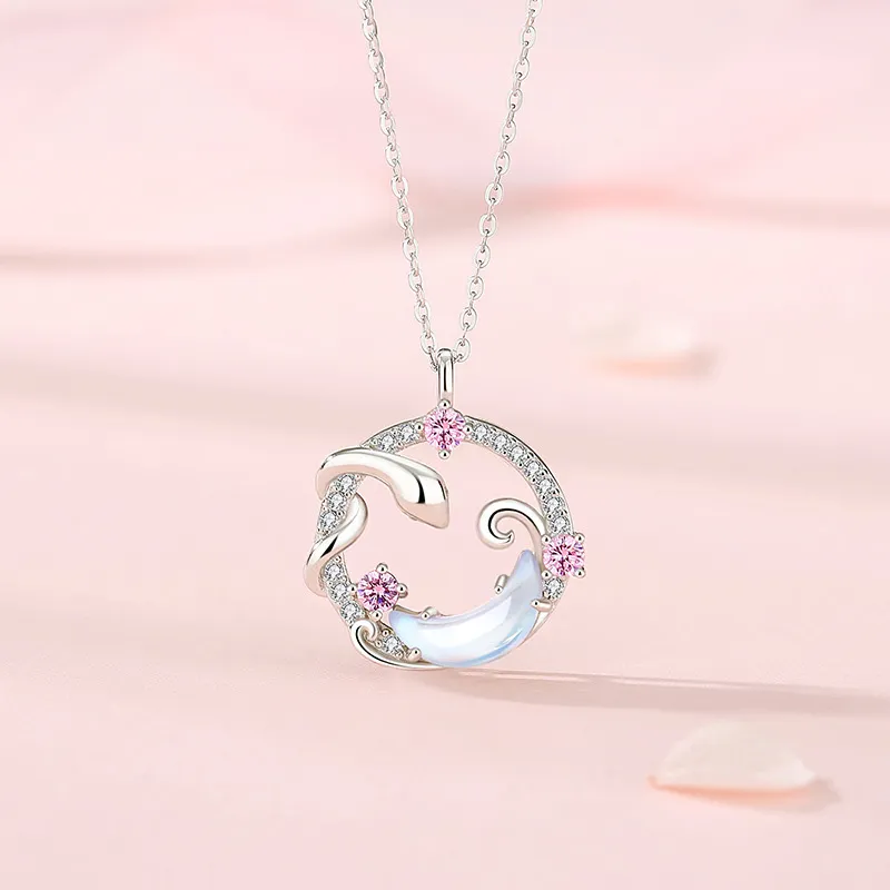 Asia Star Alloy Necklaces Women's-4