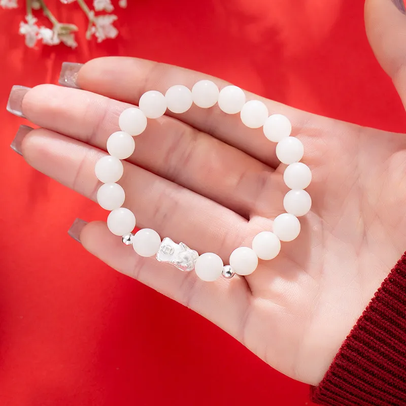 Asia Star White Jade Bodhi Bracelets Women's-1