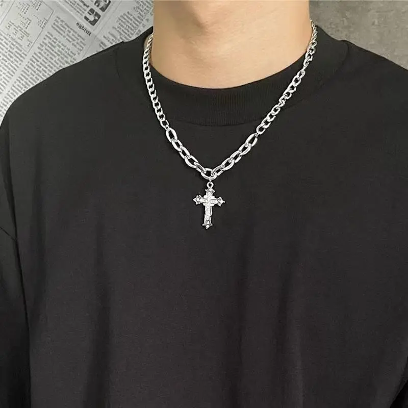 Mr. Shang Titanium Steel Material Accessory Necklaces Men's-3