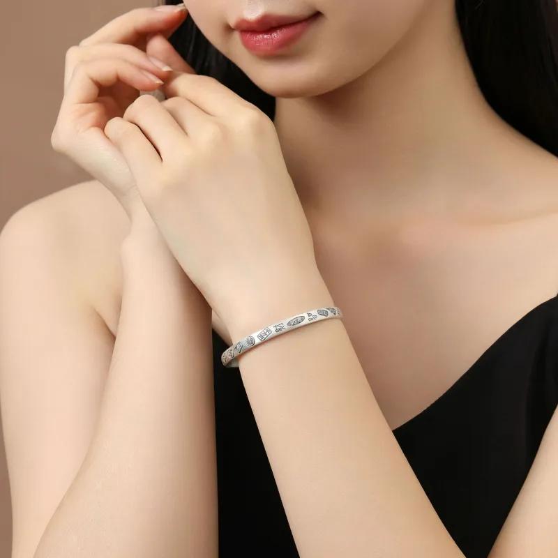 Asia Star 999 Fine Silver Bangles Women's-3
