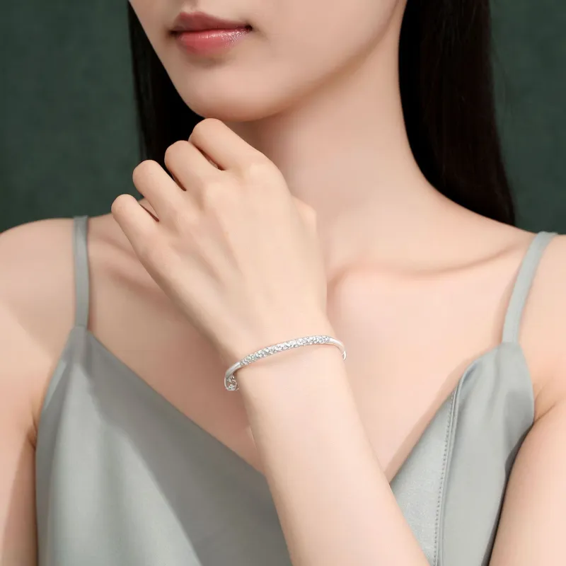 Asia Star S999 Fine Silver Sterling Silver Bracelets Women's-2
