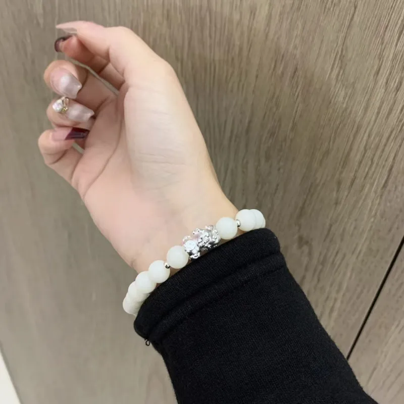 Asia Star White Jade Bodhi Bracelets Women's-3