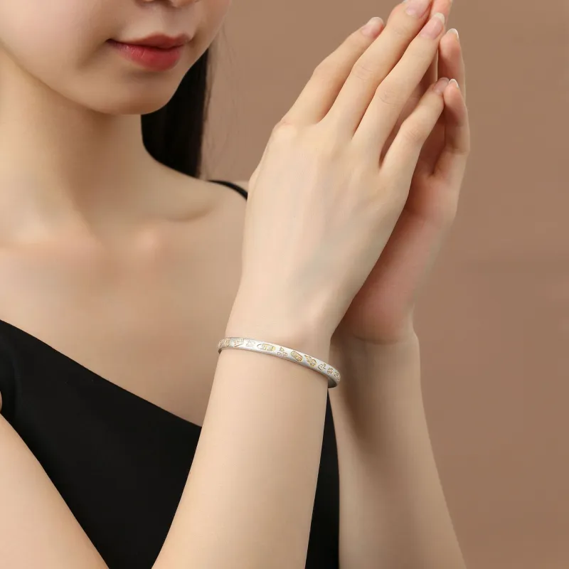 Asia Star 999 Fine Silver Bangles Women's-3