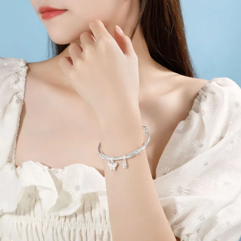 Asia Star S999 Fine Silver Bangles Women's-3