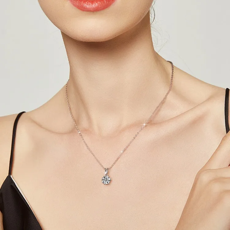 Asia Star Sterling Silver Necklaces Women's-6