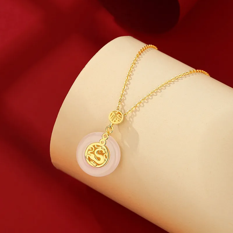 Asia Star Chalcedony Necklaces Unisex-11