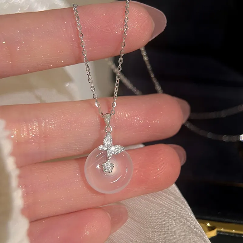 Asia Star Chalcedony Necklaces Women's-3