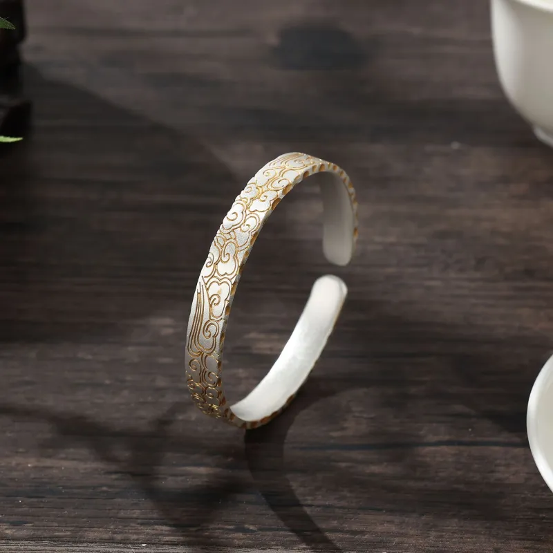 Asia Star 999 Fine Silver Bangles Women's-1