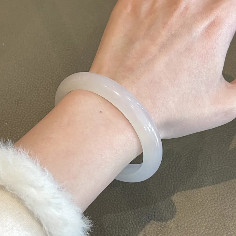 Asia Star Chalcedony Jade Bangles Women's-2