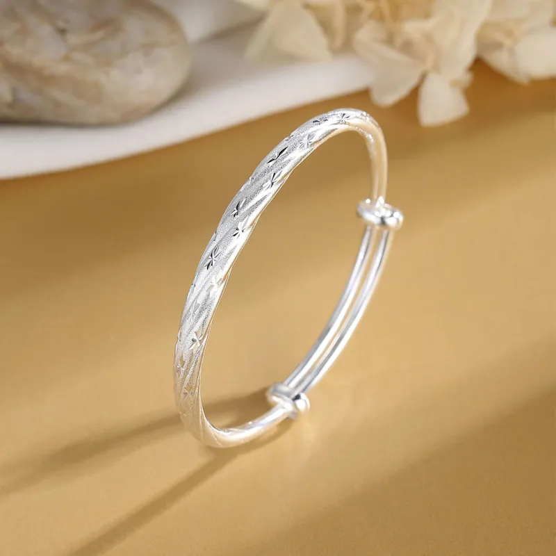 Asia Star Sterling Silver Bangles Women's-2