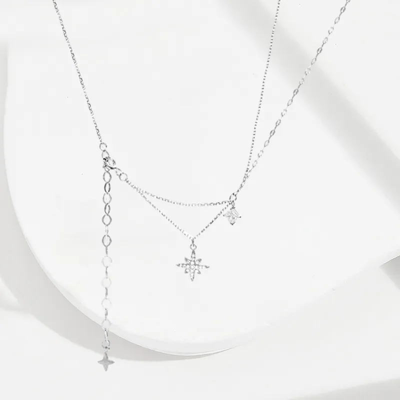 Asia Star S925 Silver Necklaces Women's-2