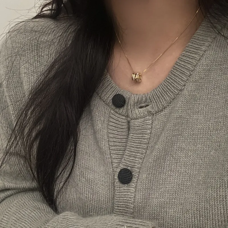 Asia Star Titanium Steel Necklaces Women's-5
